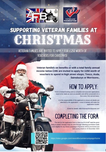 Supporting Veterans families at Christmas